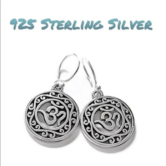 NEW Handcrafted mandala disk dangle earrings - Picture 1 of 7